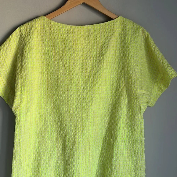 Anthropologie Corey Lynn Calter Yellow  Mariah Textured Mini Dress Size Medium - Picture 10 of 13